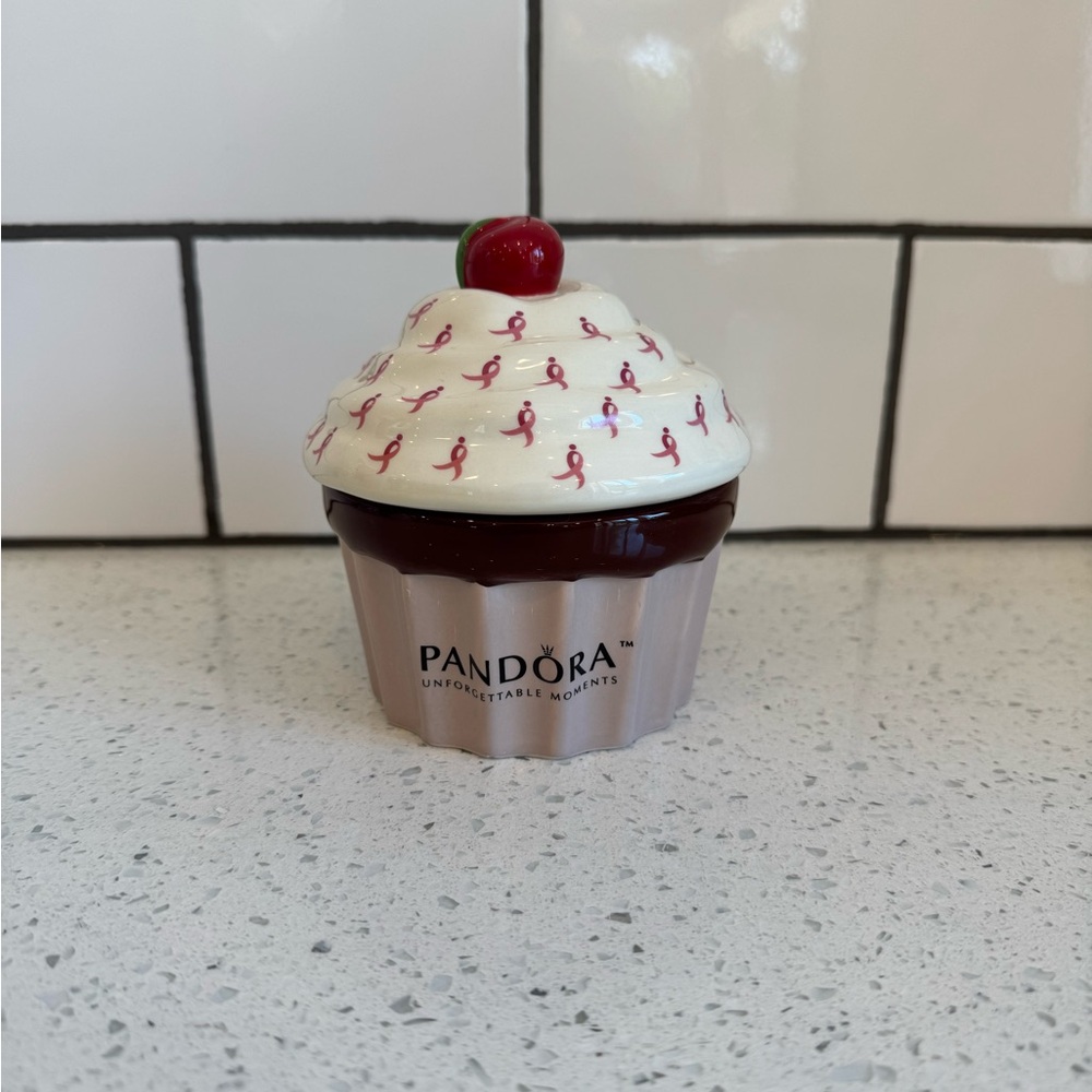 Pandora Ceramic Cupcake Jewelry Box – Limited Edition Trinket Holder